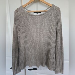 White House Black Market Gray Sweater